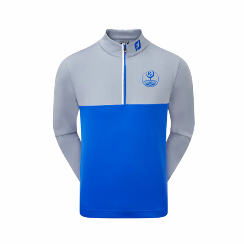 Mens Royal/Grey Block Performance Midlayers